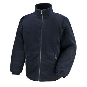 Result Core Mens Quilted Polartherm Winter Fleece Jacket / Black